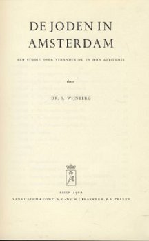 DR. S. WIJNBERG**DE JODEN IN AMSTERDAM**VAN GORCUM BOEKBAND. - 4