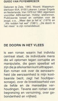 GUIDO VAN PUYENBROECK**DE DOORN IN HET VLEES**TEXTUUR LINNEN - 2