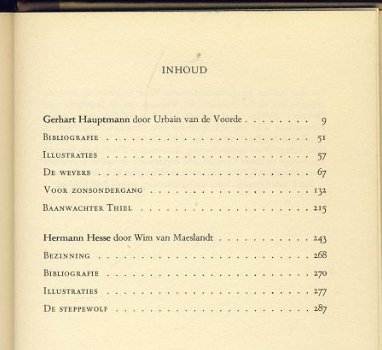 GERHART HAUPTMANN+HERMAN HESSE**DE WEVERS+VOOR ZONSONDERGANG - 4