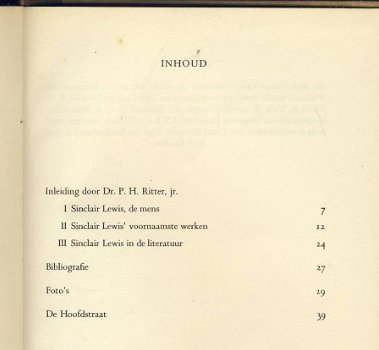 SINCLAIR LEWIS** DE HOOFDSTRAAT**DR. P.H. RITTER, JR. - 4