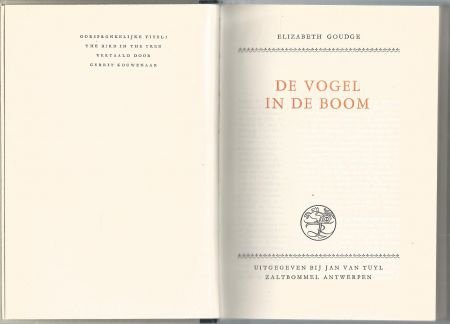 ELIZABETH GOUDGE**DE VOGEL IN DE BOOM**JAN VAN TUYL HARDCOVE - 2