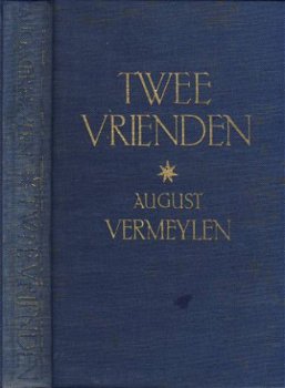 AUGUST VERMEYLEN**TWEE VRIENDEN**BLAUWE TEXTUUR LINNEN MANTE - 1