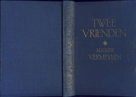 AUGUST VERMEYLEN**TWEE VRIENDEN**BLAUWE TEXTUUR LINNEN MANTE - 3