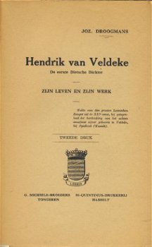 JOZ. DROOGMANS**HENDRIK VAN DE VELDEKE**DE EERSTE DIETSCHE.* - 2