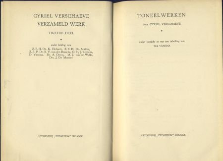 CYRIEL VERSCHAEVE**VERZAMELD WERK TWEEDE DEEL**VIJF DELEN** - 2