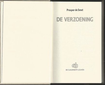 PROSPER DE SMET**DE VERZOENING**TEXTUUR LINNEN CLAUWAERT** - 7