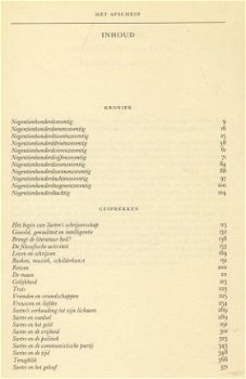 SIMONE DE BEAUVOIR**HET AFSCHEID**EEN KRONIEK J.P. SARTRE** - 5