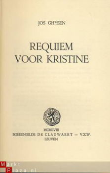 JOS GHYSEN**REQUIEM VOOR KRISTINE**HARDCOVER DE CLAUWAERT - 2