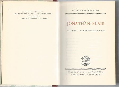 WILLIAM DONOHUE ELLIS**JONATHAN BLAIR*ADVOCAAT BELOOFDE LAND - 1