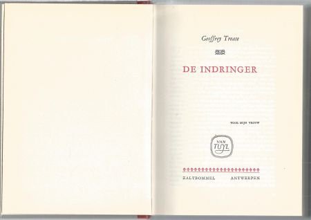 GEOFFREY TREASE**DE INDRINGER**SNARED NIGHTINGALE**HARDCOVER - 2