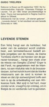 GUIDO TIRELIREN**LEVENDE STENEN**BLAUWE TEXTUUR LINNEN BOEK* - 2