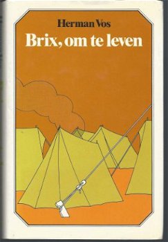 HERMAN VOS**BRIX, OM TE LEVEN**BEIGE TEXTUUR LINNEN BOEKBAND - 1