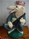 Apart beeld fabel figuur wolf met kleding en geweer:gips - 1 - Thumbnail