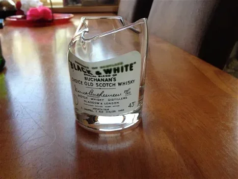 Black en White Whisky Glas collectors item - 0