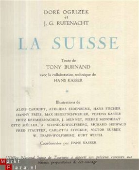 DORE OGRIZEK et J. G. RUFENACHT**LA SUISSE**TONY BURNAND* - 2
