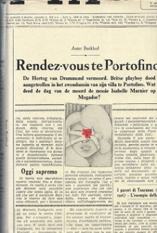 ASTER BERKHOF*RENDEZ-VOUS TE PORTOFINO*RODE*LINNEN HARDCOVER