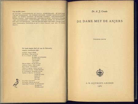 DR. A. J. CRONIN**DE DAME MET DE ANJERS**A.W. SIJTHOFF'S UIT - 4