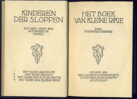 J.P. ZOOMERS-VERMEER**HET BOEK VAN KLEINE RIKIE**ANTIEKE HAR - 2