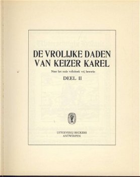 VLAAMSE VOLKSBOEKEN**DE VROLIJKE DADEN VAN KEIZER KAREL**II* - 2