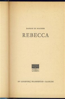 DAPHNE DU MAURIER**REBECCA**BLAUWE SPAARNESTAD - 3