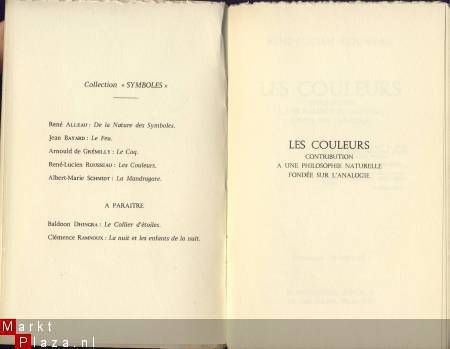 RENE LUCIEN ROUSSEAU**LES COULEURS**FLAMMARION**1959*** - 3