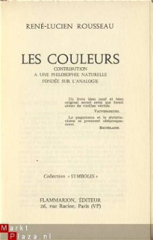 RENE LUCIEN ROUSSEAU**LES COULEURS**FLAMMARION**1959*** - 4