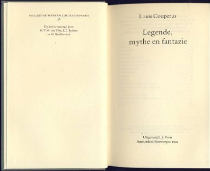 LOUIS COUPERUS**LEGENDE,MYTHE EN FANTAZIE**TEXTUUR LINNEN** - 4