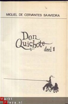 MIGUEL DE CERVANTES SAAVEDR**DON QUICHOTE**DEEL I + DEEL II* - 2