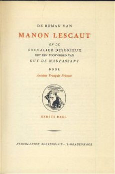 ANTOINE FRANCOIS PREVOST**MANON LESCAUT EN DE CHEVALIER DESG - 2