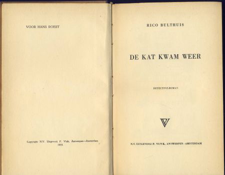 RICO BULTHUIS**DE KAT KWAM WEER**BRUINE TEXTUUR LINNEN - 2