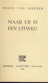 FRANS VAN ISACKER**MAAR ER IS EEN UITWEG**BLAUWE TEXTUUR LIN - 2