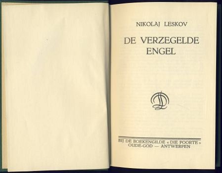 NIKOLAJ LESKOV**DE VERZEGELDE ENGEL**GROENE TEXTUUR LINNEN** - 2