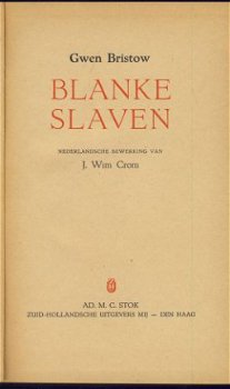 GWEN BRISTOW**BLANKE SLAVEN**AD.M.C. STOK**TEXTUUR LINNEN - 2