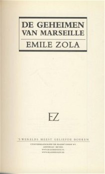 EMILE ZOLA**DE GEHEIMEN VAN MARSEILLE**READER' S DIGEST SKYV - 2