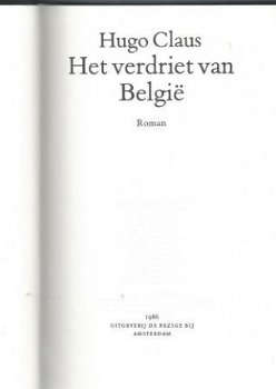 HUGO CLAUS**HET VERDRIET VAN BELGIE**DE BEZIGE BIJ*LINNEN BO - 6