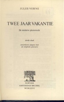 JULES VERNE**TWEE JAAR VAKANTIE**EEN MISLUKTE**ELSEVIER - 2