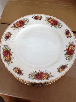 • 4 x Staffordshire Fine China diner borden • H Aynsley & Co Ltd - 7