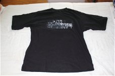 T-shirt XXL opschrift "natural athena" zwart