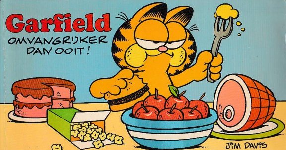 Garfield Omvangrijker dan ooit! 1982 oblong - 1