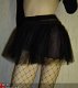 Ultra kort zwart sexy 3laags mini tule petticoat - 1 - Thumbnail