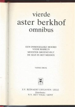ASTER BERKHOF**VIERDE OMNIBUS 1.MOORD MARKUS.2.GROENEVELT.3. - 2