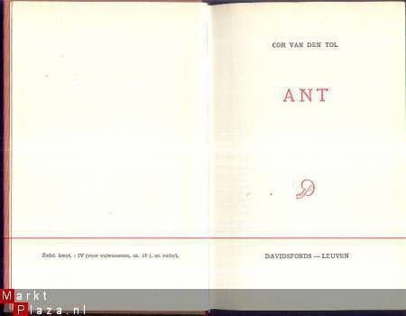 COR VAN DEN TOL***ANT***LINNEN HARDCOVER DAVIDSFONDS - 2