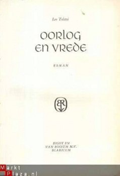 LEO TOLSTOI**OORLOG EN VREDE**1937**BIGOT EN VAN ROSSUM** - 2