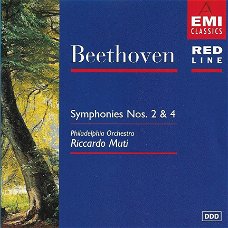 CD - Beethoven - Symphonies nos.2 en 4 - Riccardo Muti