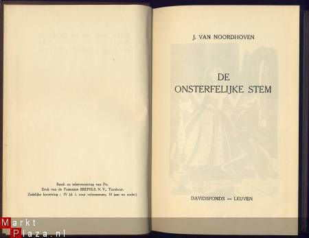 J. VAN NOORDHOVEN**DE ONSTERFELIJKE STEM**HARDCOVER DAVIDSFO - 1