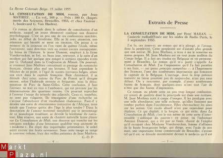 JEAN MATHIEU**LA CONSULTATION DE MIDI** - 4