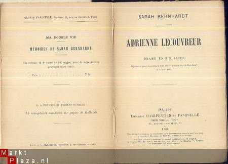 SARAH BERNHARDT**ADRIENNE LECOUVREUR**1908*CHARPENTIER FASQU - 3