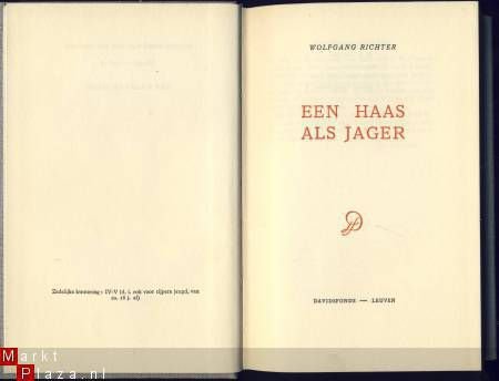 WOLFGANG RICHTER**EEN HAAS ALS JAGER**BLAUW-GRIJZE LINNEN DD - 3