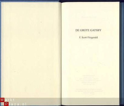 F. SCOTT FITZGERALD**DE GROTE GATSBY**HARDCOVER PAPERVIEW HL - 2