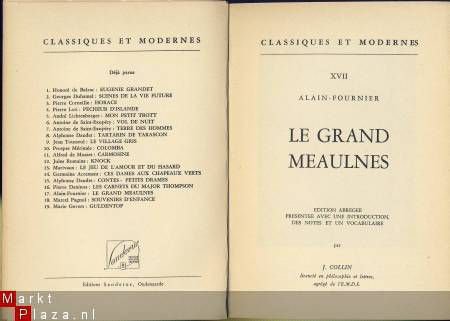 ALAIN-FOURNIER**LE GRAND MEAULNES*NOTES+VOCABUL*J. COLLIN - 2